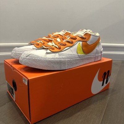 Nike x Sacai Blazer Low Magma Orange & Yellow Men s SIZE 10.5 (Pre-Owned)