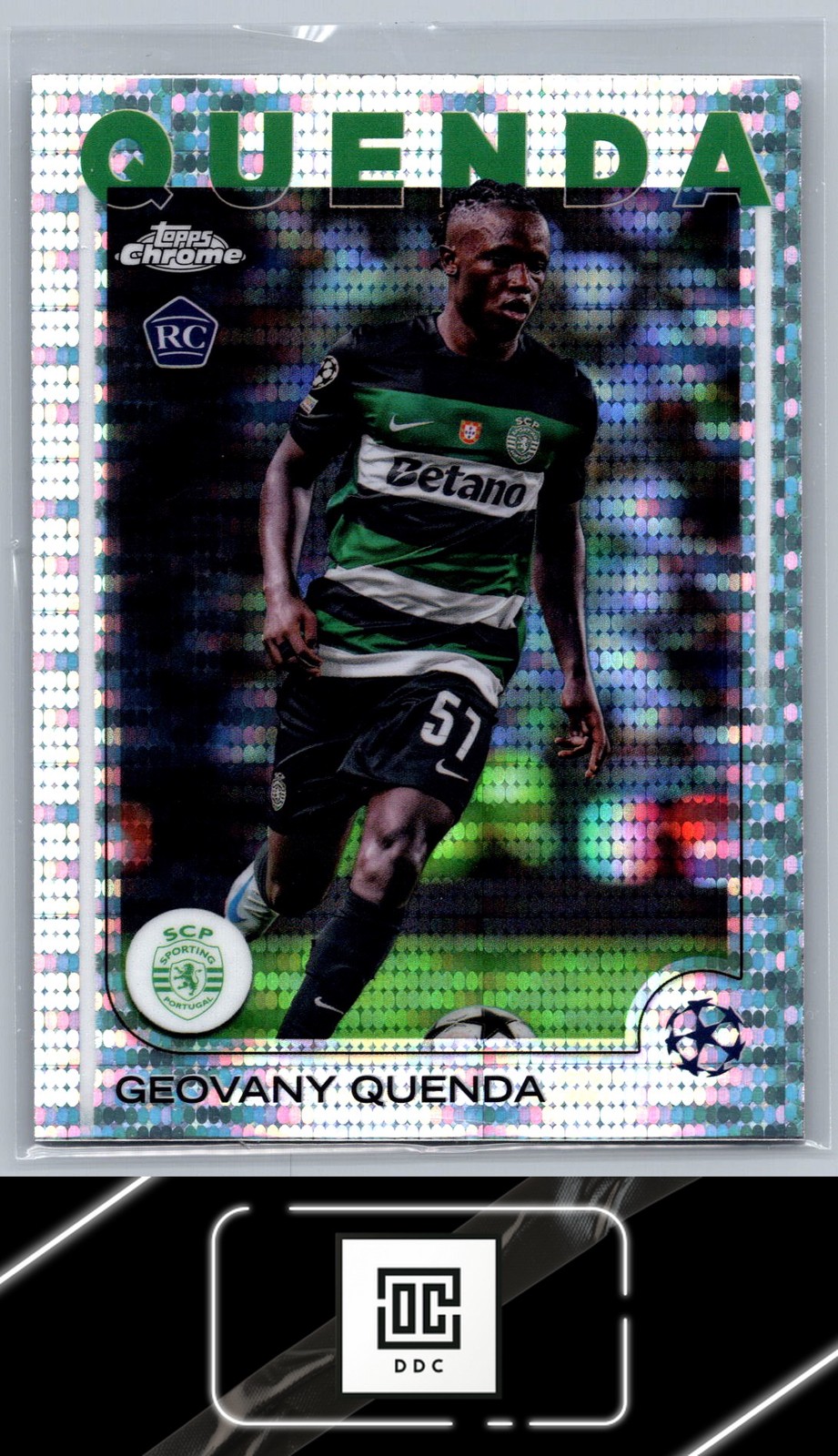 2024-25 Topps Chrome UEFA Club Competitions #108 Geovany Quenda Pulsar Refractor