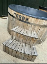 FIBERGLASS! 🪵  WOOD FIRED OR ELECTRIC HOT TUB 🪵 ✅ HYDRO MASSAGE ✅