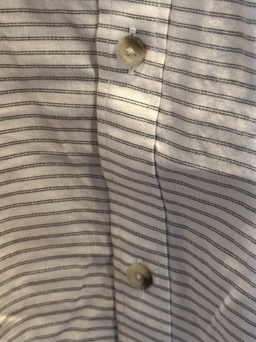 Black Brown 1826 Men’s Button shirt Vanilla W/Stripe XXXL/3XL/3TG Mens New Tag - Picture 10 of 16