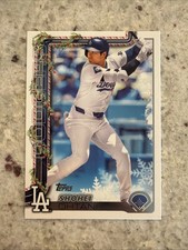 2025 Topps Holiday Baseball Base Backs Variation Shohei Ohtani Dodgers