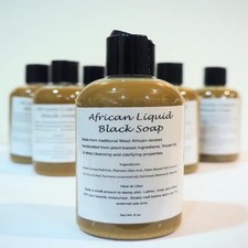 LIQUID African Black Soap Body Wash With Turmeric, Vitamin E and Oatmeal