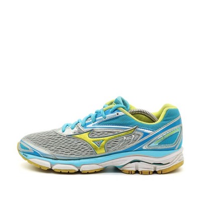 Mizuno Damen Wave Inspire 9 Sneaker Blau Gelb Leichtgewicht Laufschuhe EU 38,5