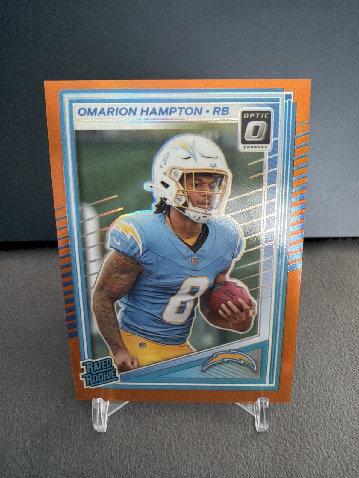 2025 Donruss Optic Omarion Hampton Orange Rated Rookie 274/299 #212