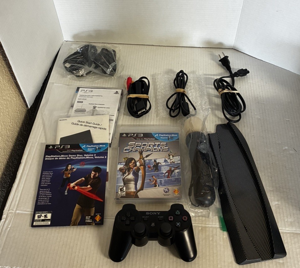 Sony PlayStation 3 PS3 Slim Move Sports Champions-Opened