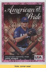 2019 Panini Donruss American Pride Pink Firework Jake Agnos #AP12 READ qx0