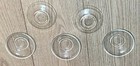 ~Vintage 4x 1 1/8" Pasabahce Glass Saucers Set of 5 Made in Turkey — photo 1