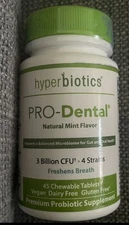Hyperbiotics Pro-Dental Natural Mint Flavour 45 Chewable Tablets