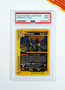 Pokemon PSA 9 Umbreon #H29 Holo Aquapolis 2003 English