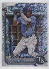 2022 Bowman Chrome Prospects Shimmer Refractor Willy Vasquez #BCP-195 c5r