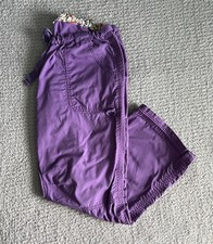 Koi Lindsey Scrub Pants Women  s Large Petite LP Purple Cargo Nursing Medical