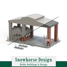 Base Entrance (Unpainted) | Military Collection (HO/N Scales)