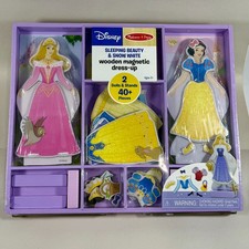 Disney Sleeping Beauty Snow White Magnetic Dress-Up Wooden NEW Melissa Doug