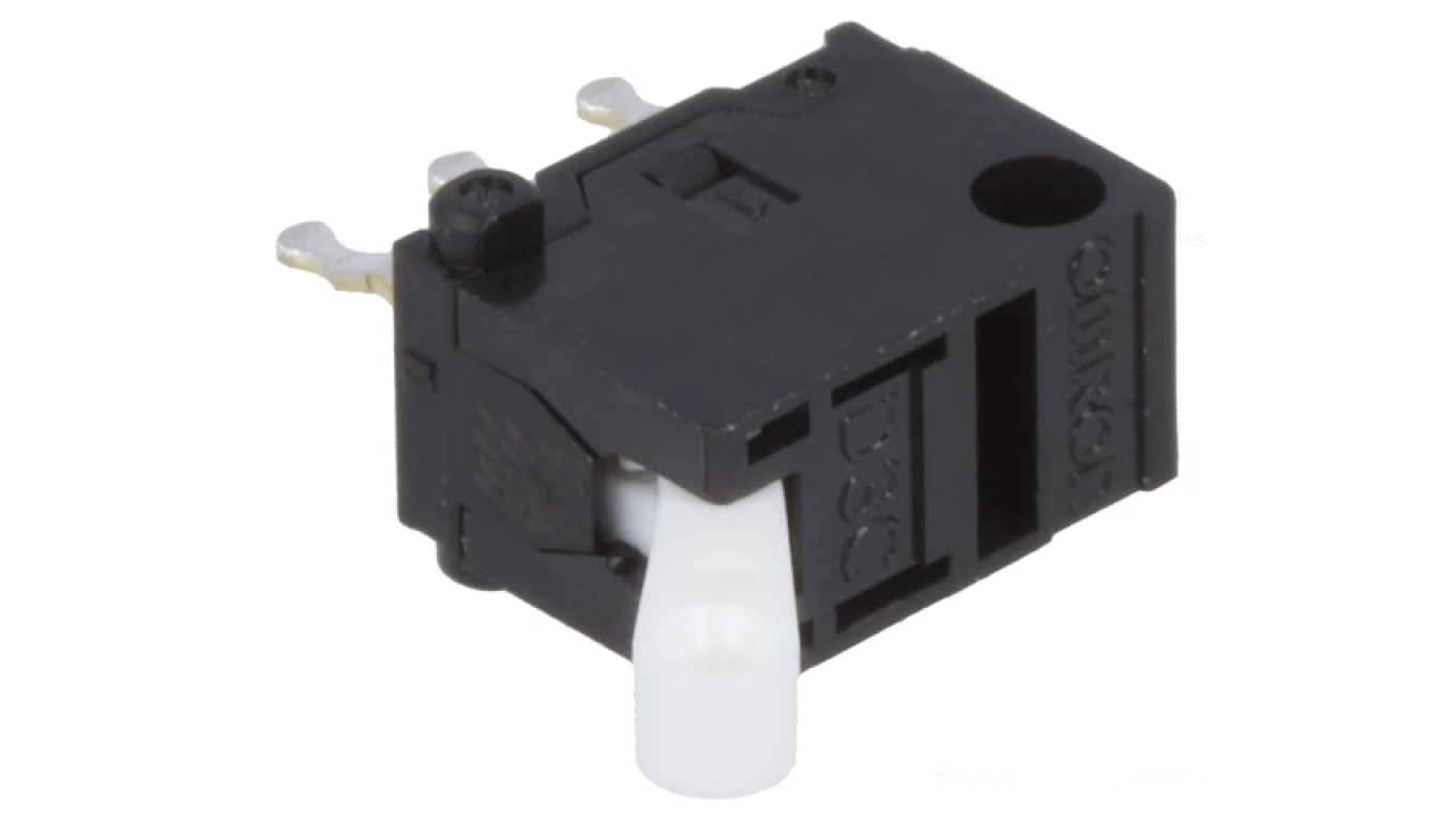 SNAP ACTION microswitch with lever SPDT 0.1A/30VDC IP40 D3C-2220 /T2UK