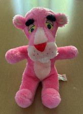 Vintage 1980 Mighty Star Pink Panther 11  Plush M.I. Korea