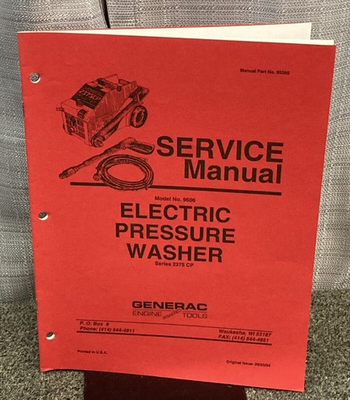 #ad NEW GENUINE GENERAC 95385 SERVICE MANUAL SERIES 2375CP $28.00