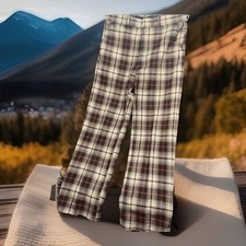 The Gallery By Haggar Vintage Plaid Pants Retro Measurements In Photos N18