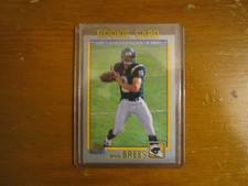 Topps 2001 Drew Brees #328 Rookie San Diego Chargers Football Card  ++++++++++++. rookie card picture