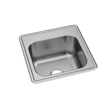Elkay ESE2020100 Celebrity Stainless Steel 20" Single Bowl Drop-in Laundry Sink