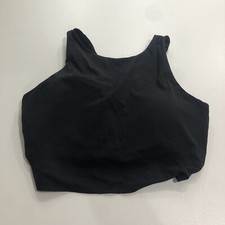 Crz Yoga Black Racerback Yoga Bra Small