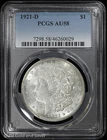 1921-D $1 Morgan Silver Dollar PCGS AU 58