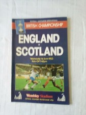 England v Scotland FA International Football Official Programme Wembley 1983