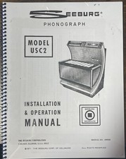 *NUOVO* SEEBURG MODEL USC2 MANUALE INSTALLAZIONE E FUNZIONAMENTO *ALTA QUALITÀ* 38 PAGINE