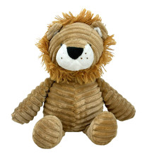 CARTER'S Brown Ribbed Lion 11" Plush Sewn Eyes Corduroy EUC 2021 Lovey Stuffed