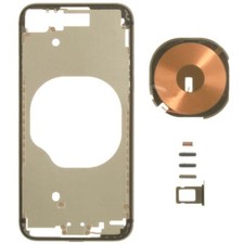 Housing Frame No Back Glass Wireless Charging Coil for Apple iPhone 8 SE Black