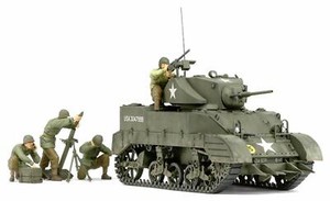 Tamiya-1-35-Military-Miniature-Series-No-313-US-Army-Light-Tank-M5A1-hedgehog