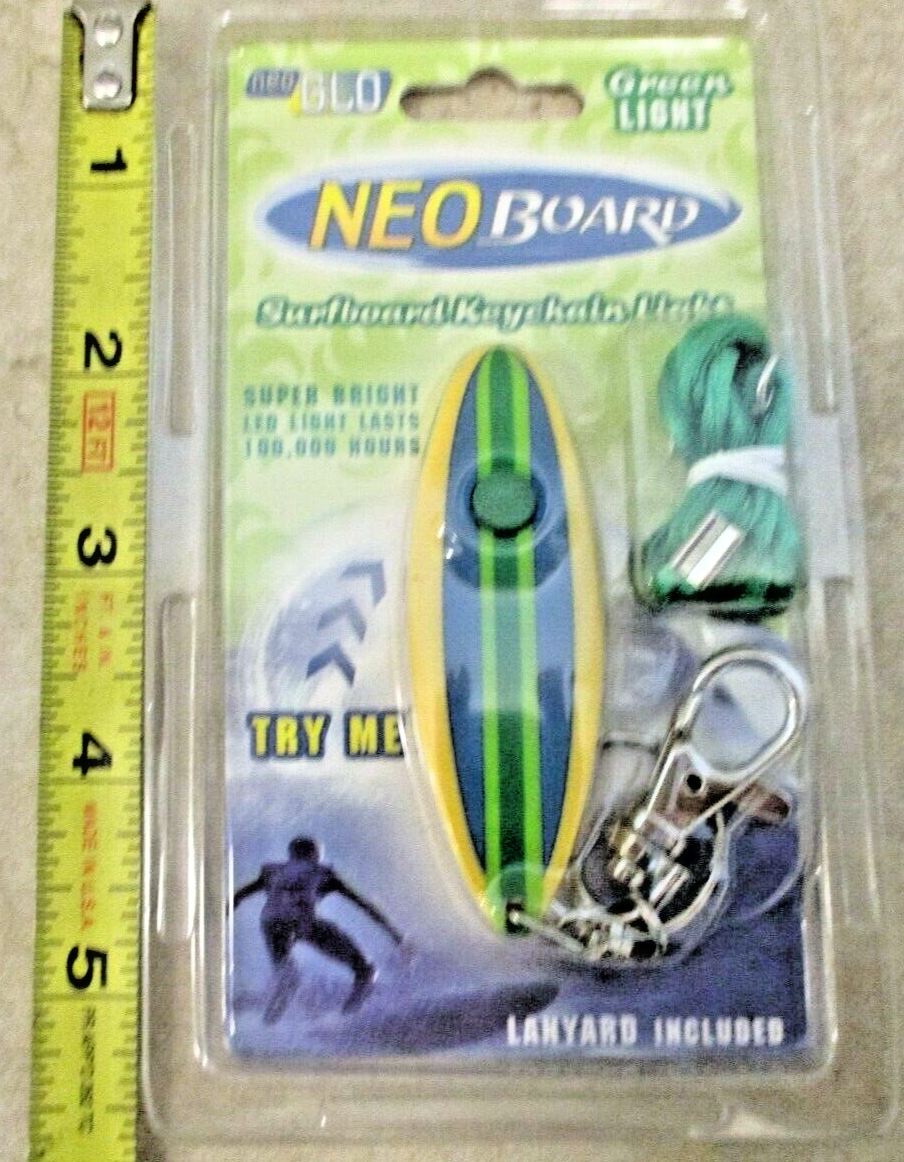 Neo Board Mini Surfboard Keychain Light Lanyard Included Super