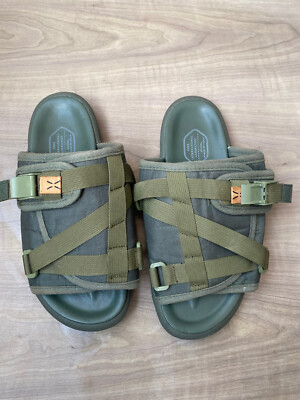 Visvim Christo sandals green slides sz M (40,41,42) US 7,8,9
