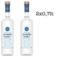 Ouzo Jivaeri 2X Ouzo 40% Alk. 0,7L Katsaros Tirnavos, Griechische Aperitif, Anis
