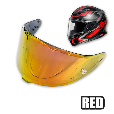 RED Racing Helmet Visor Shield Tinted For Shoei X-15 X-Fifteen X