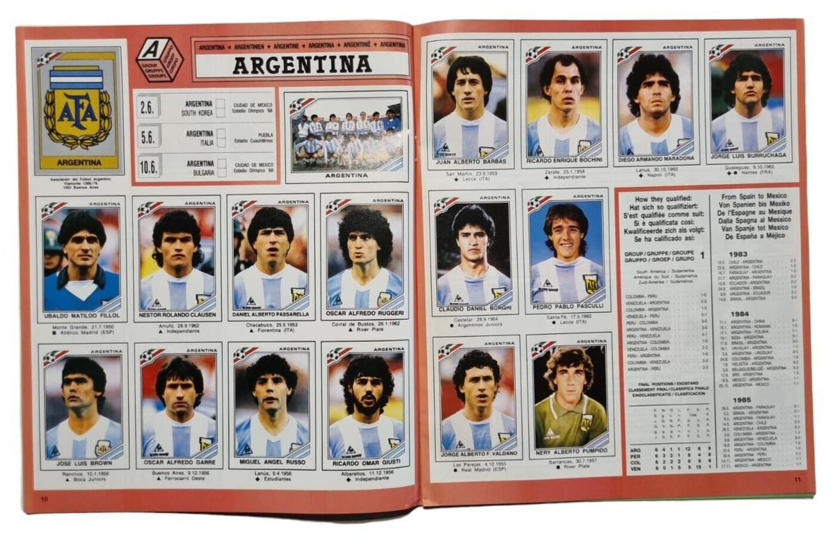 Stickers, albums et sets de cartes sportives 1986 Panini