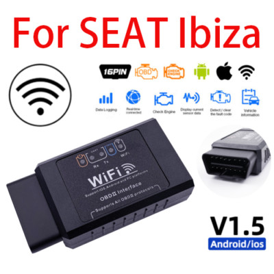 WiFi OBD2 ELM 327 Auto Scanner Werkzeug Android iOS Fehlercodeleser passt für Ibiza