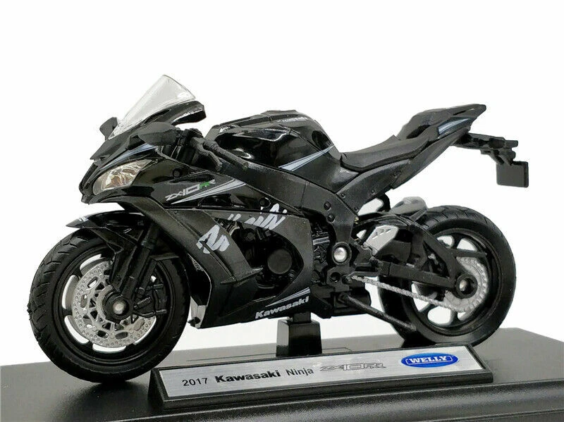 Welly 1:18 Kawasaki 2017 NINJA ZX10-RR Sports Motorcycle Bike Model Toy IN BOX - Image 2 of 4
