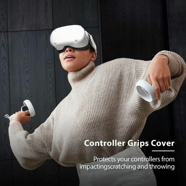 Touch Controller Grip Cover Silicone Face Protector Cover for Oculus Quest 2 BA10995