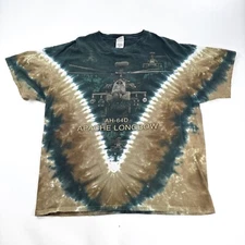 Vintage Apache Longbow AH-64D Boeing Tie Dye Shirt All over Print Xl Anvil