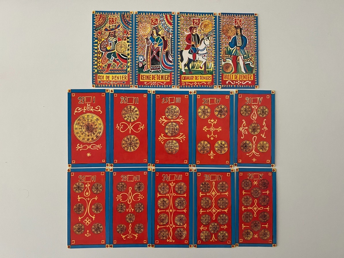 Vintage Piatnik Wien Tarot Card (1974) by Rudolph Pointer Vintage Piatnik Wien Tarot Card (1974) by Rudolph Pointer