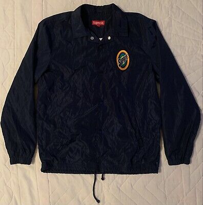 Supreme Coach’s Jacket Spin TIDE Logo Windbreaker Size Medium Navy SS    eBay