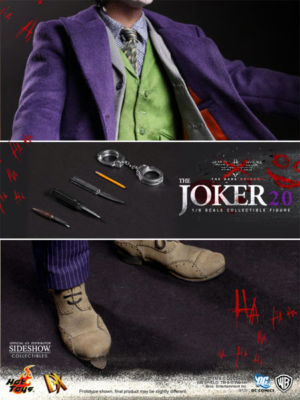 HOT TOYS DX11 JOKER 2.0 HEATH LEDGER THE DARK KNIGHT 1/6 SCALE