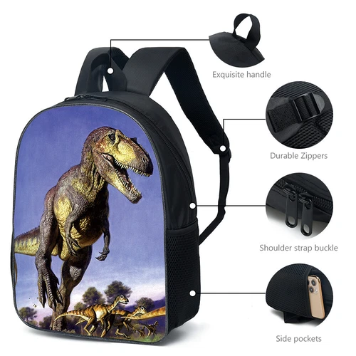 Kids Schoolbag 3D Cartoon Dinosaur Boys Backpack Dinosaur Backpack Schoolbag US - Bild 32 von 45