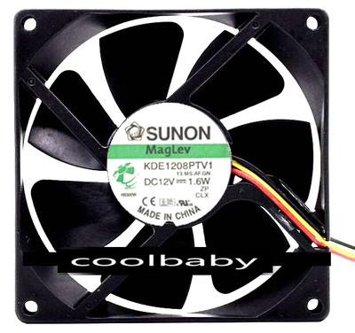 Sunon KDE1208PTV1 fan 80*80*25mm DC12V 1.9W 3pin | eBay