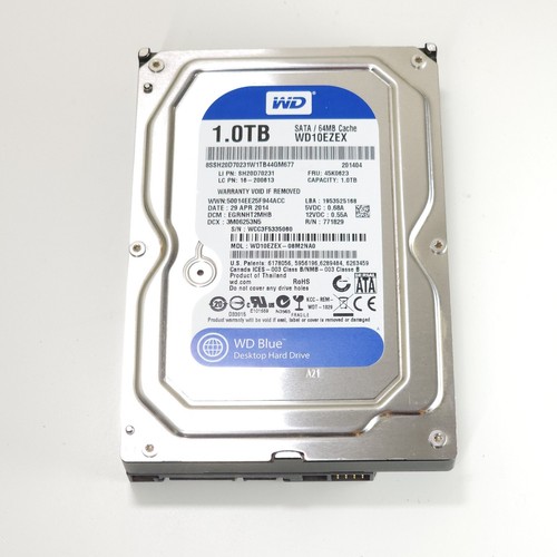 Western Digital SATA Hard Drive 1.0TB 64MB 7200RPM Model WD10EZEX ...