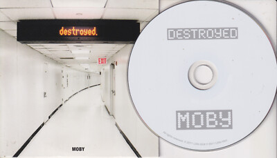 MOBY Destroyed (CD 2011) Promo Release Cardboard Case 15 Songs Made in USA