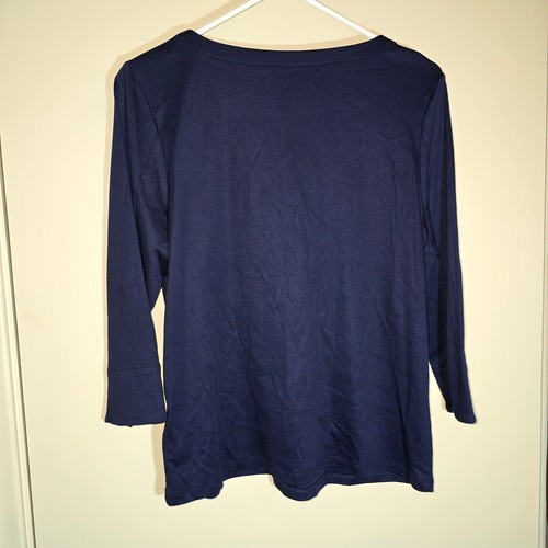 Jones New York Signature Stretch Size Medium Women's button up BONUS 3/4 tshirt - Picture 12 of 15