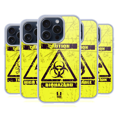 HEAD CASE DESIGNS GEFAHRENSYMBOL SOFT GEL HÜLLE HUELLE FÜR APPLE iPHONE HANDYS
