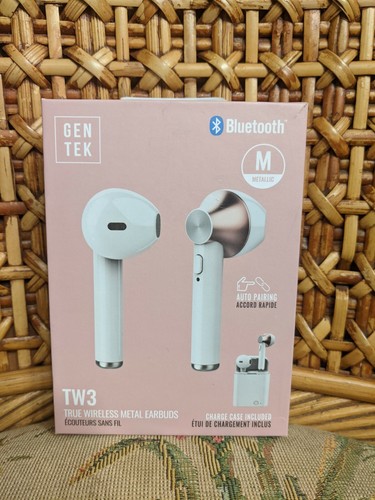 Gen Tek TW3 True Wireless Metal Earbuds 
