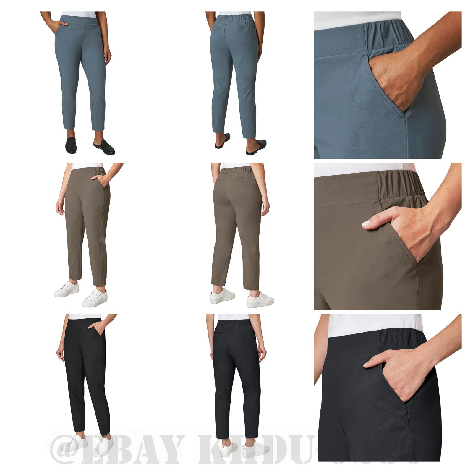 Ladies' Travel Pants , Modern Ambition , Black , Blue , Brown